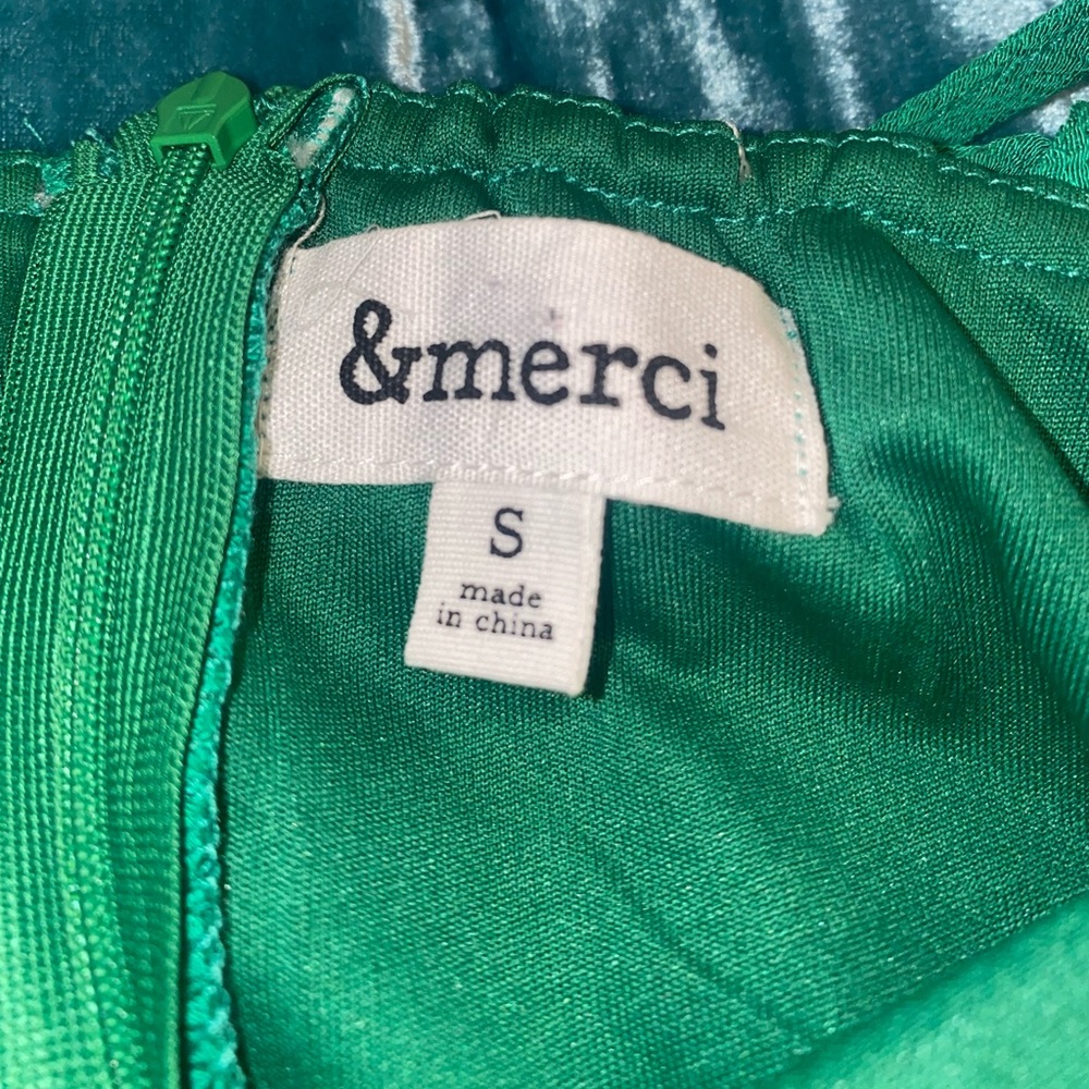 EMERALD GREEN RUFFLE TIE BACK ROMPER - Picture 2 of 2
